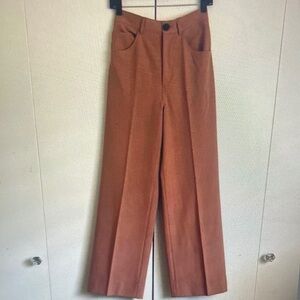 Women's High-Rise Wide Leg Pants in Rust